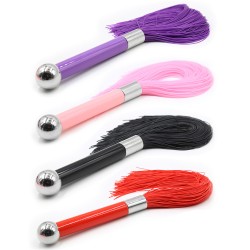 metal handle with silicone tassel whip