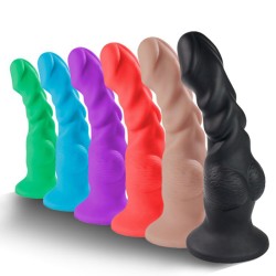 monster colorful silicone realistic dildo